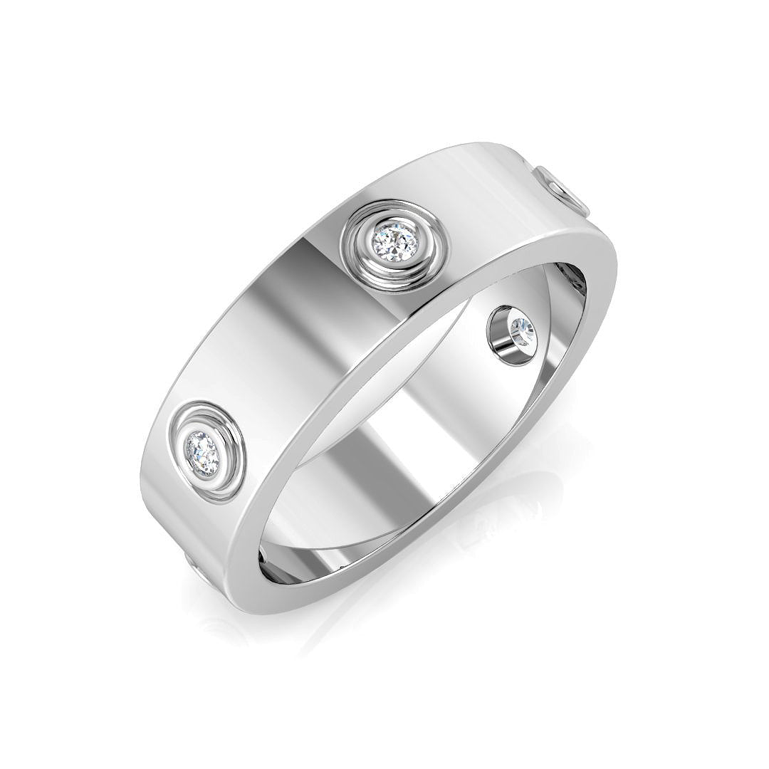 18ct White Gold 0.11ct G SI2 Diamond Ring