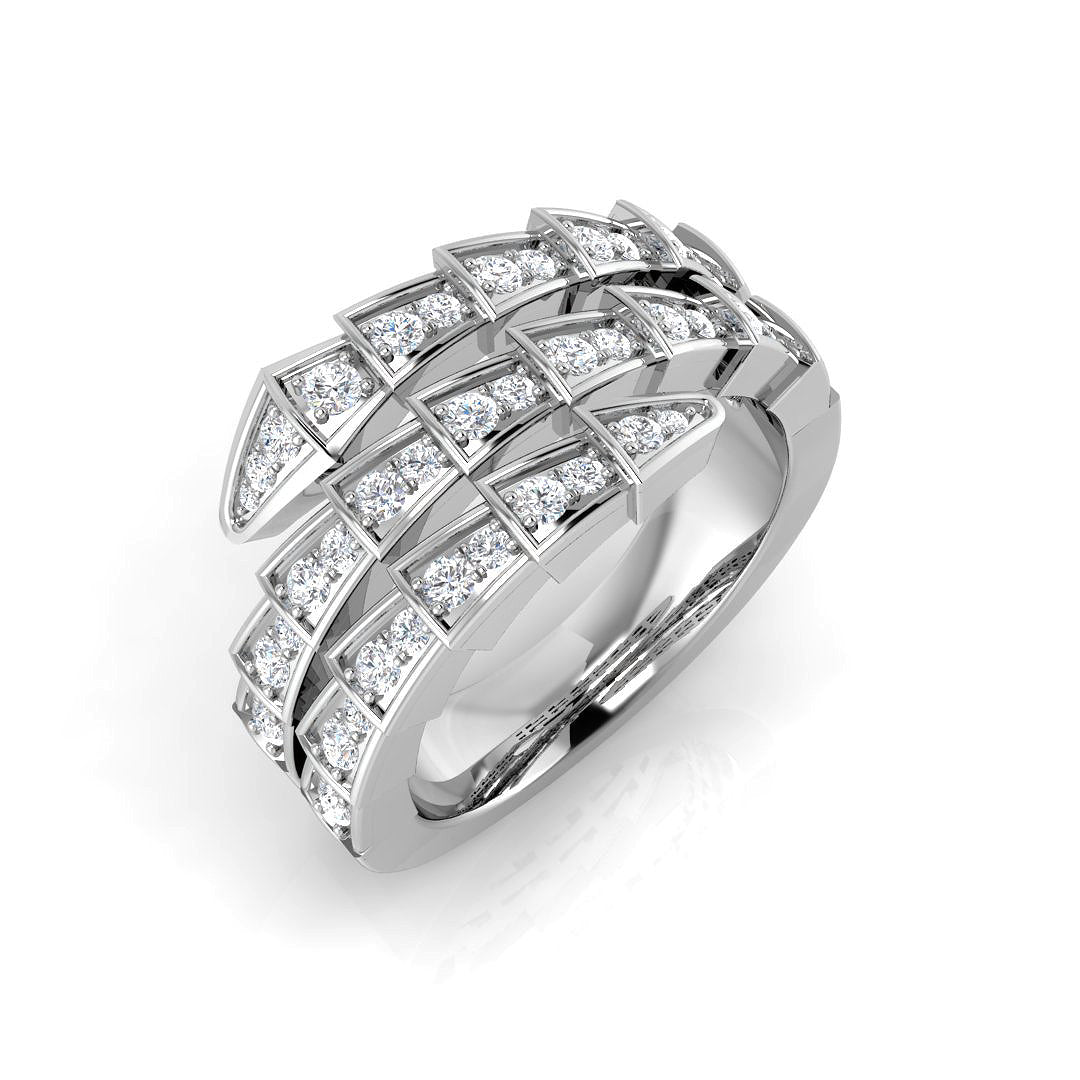 9ct White Gold 0.52ct G SI2 Diamond Ring