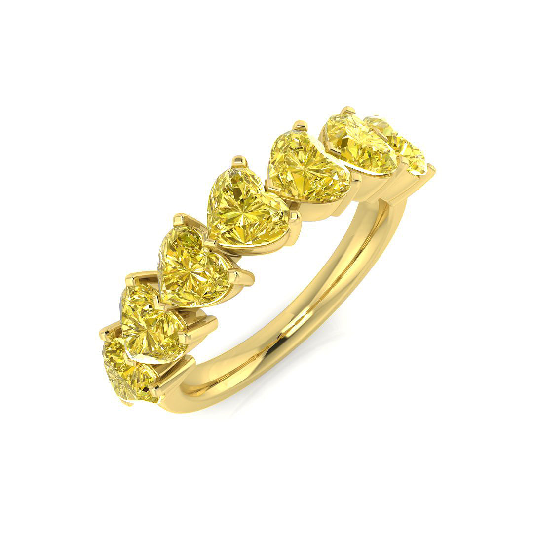 18ct Yellow Gold 3.43ct Yellow Diamond Ring