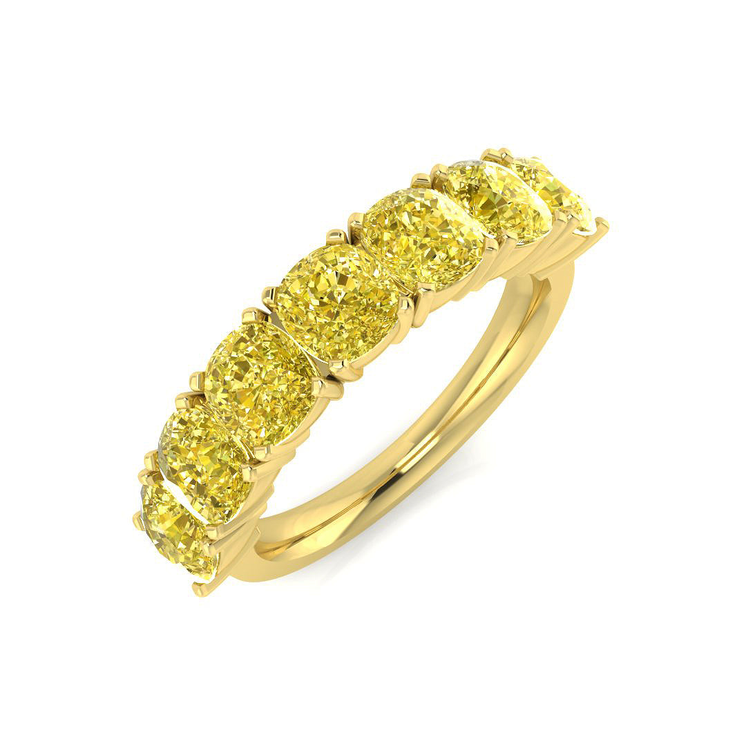 18ct Yellow Gold 3.81ct Yellow Diamond Ring