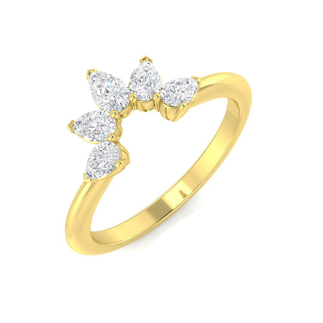 9ct Yellow Gold 0.45ct Diamond Ring
