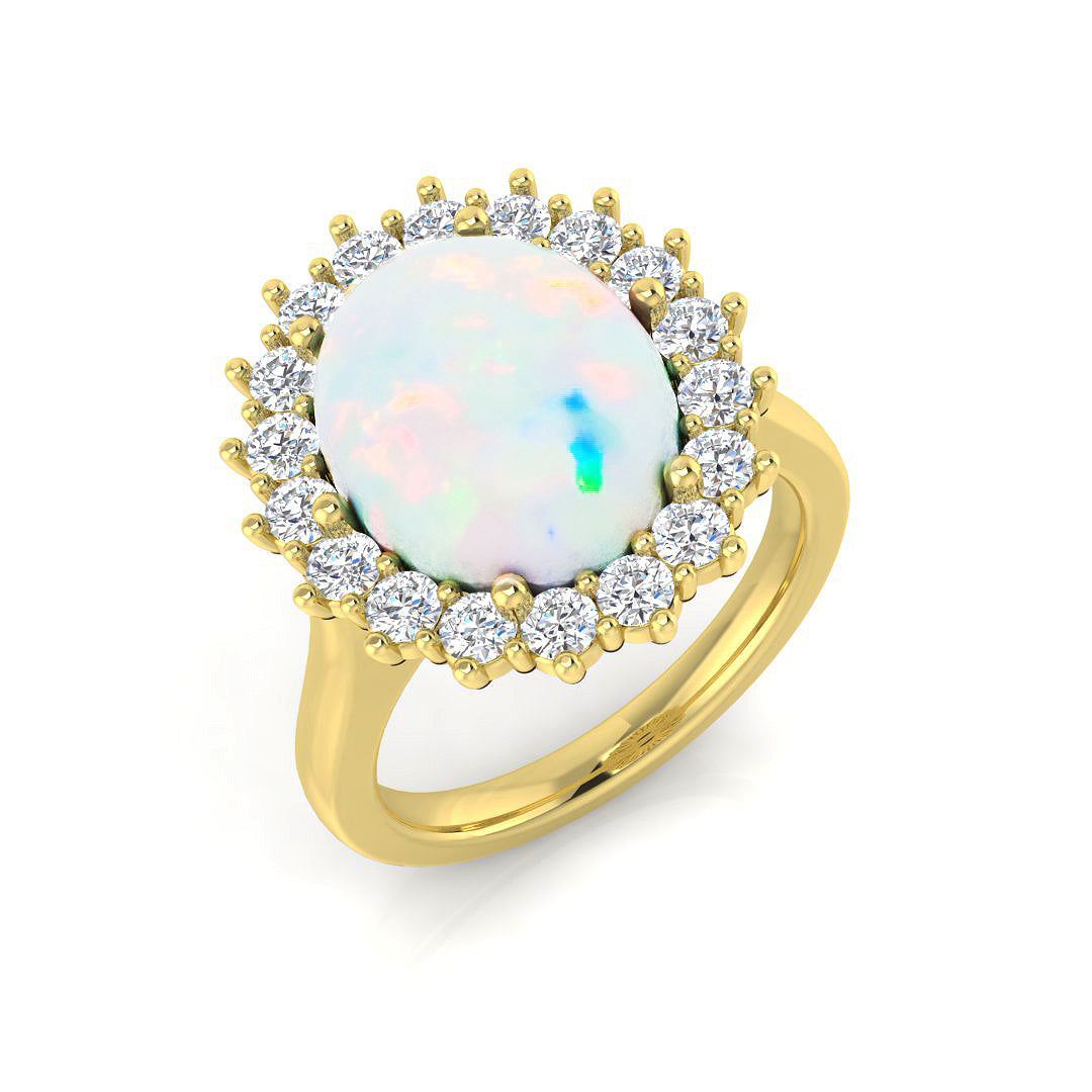 9ct Yellow Gold 2.73ct Opal Ring
