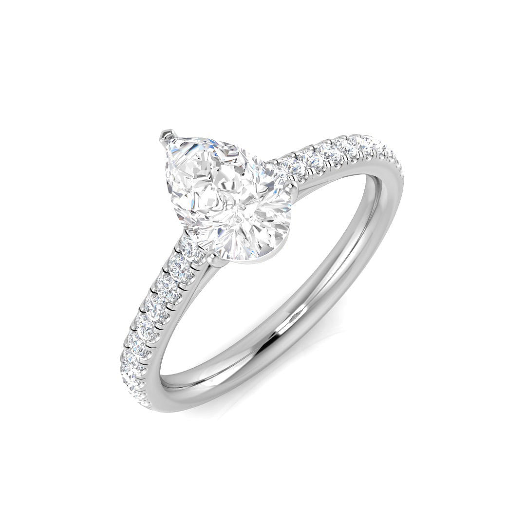 Platinum 1.24ct F SI2 Diamond Ring