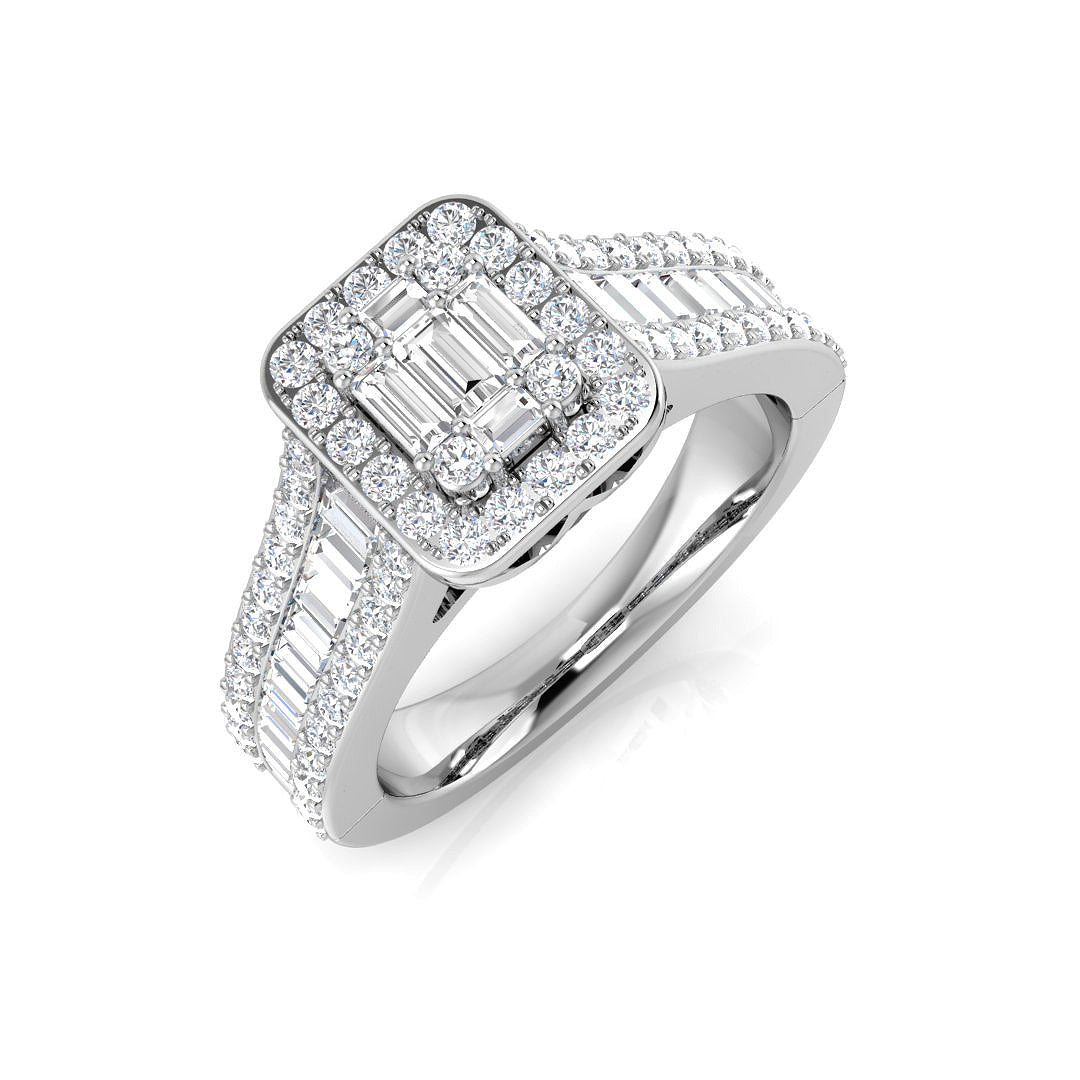 9ct White Gold 1.15ct G SI2 Diamond Ring