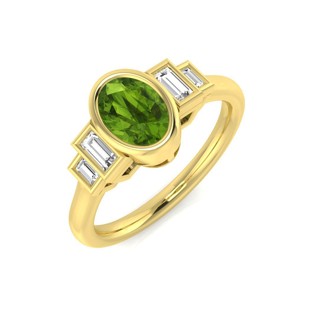 18ct Yellow Gold 1.13ct Multi Sapphire Ring