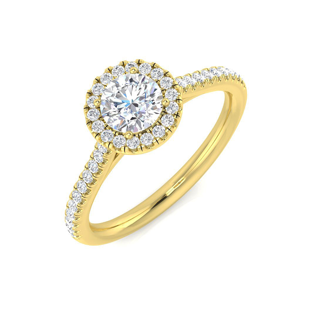 18ct Yellow Gold 0.70ct G SI2 Diamond Ring