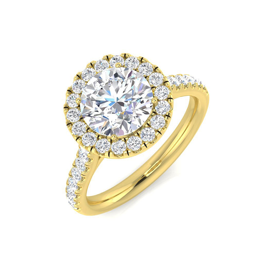 18ct Yellow Gold 2.22ct G SI2 Diamond Ring