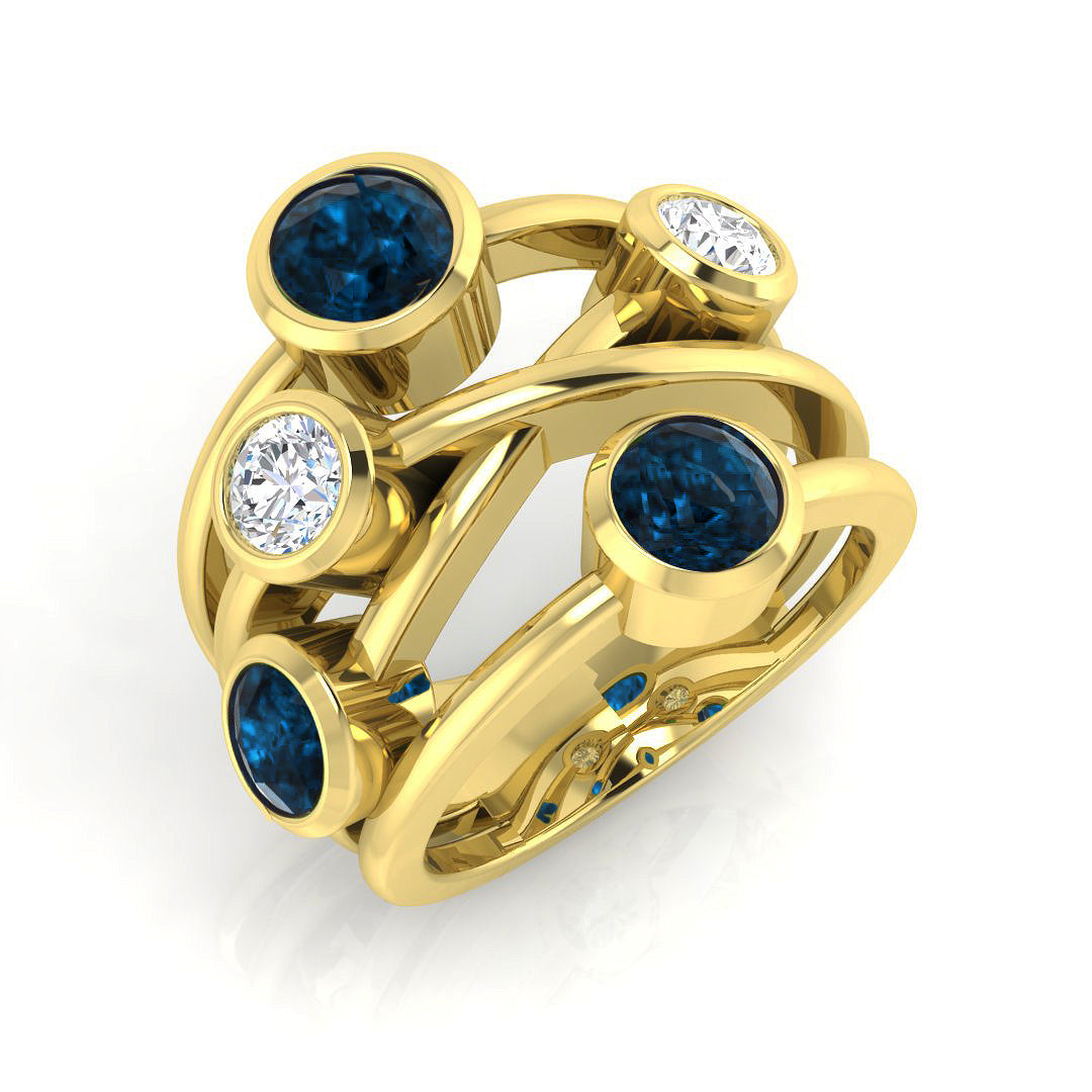9ct Yellow Gold 2.58ct G SI2 Diamond Ring