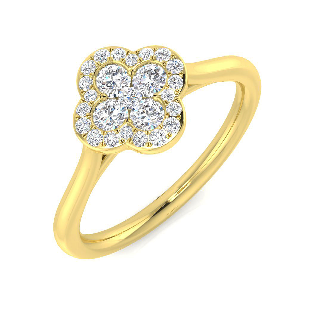 18ct Yellow Gold 0.35ct G SI2 Diamond Ring
