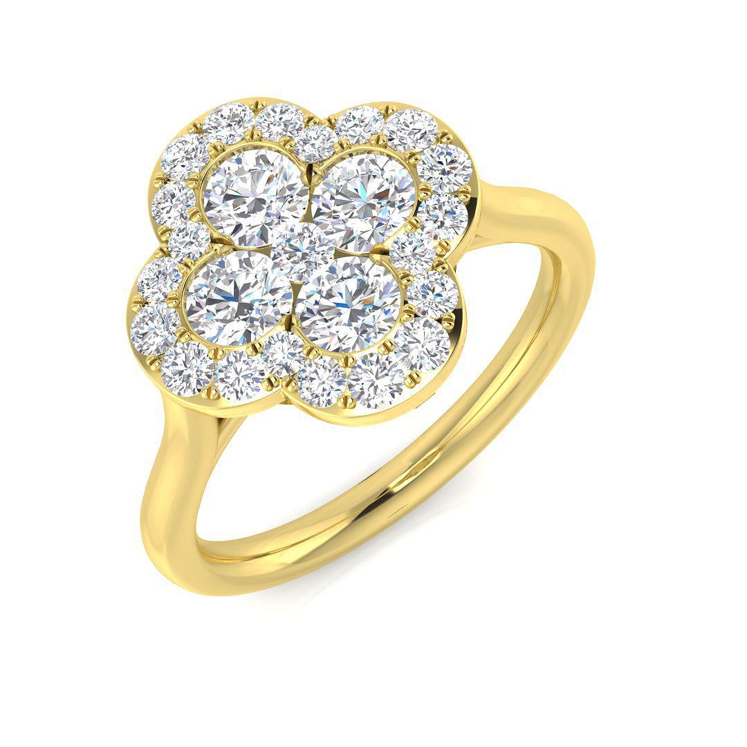 18ct Yellow Gold 1.08ct G SI2 Diamond Ring