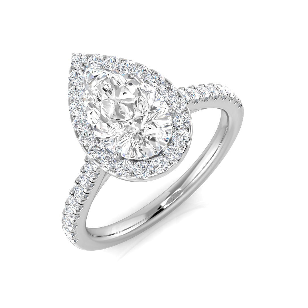 Platinum 1.87ct H SI2 Diamond Ring