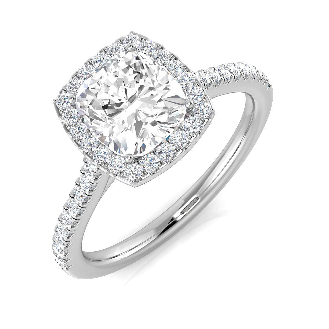 Platinum 1.71ct I SI2 Diamond Ring