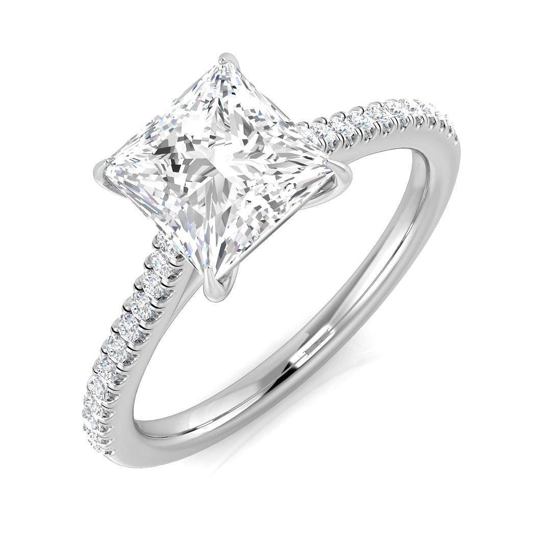 Platinum 1.65ct G SI2 Diamond Ring