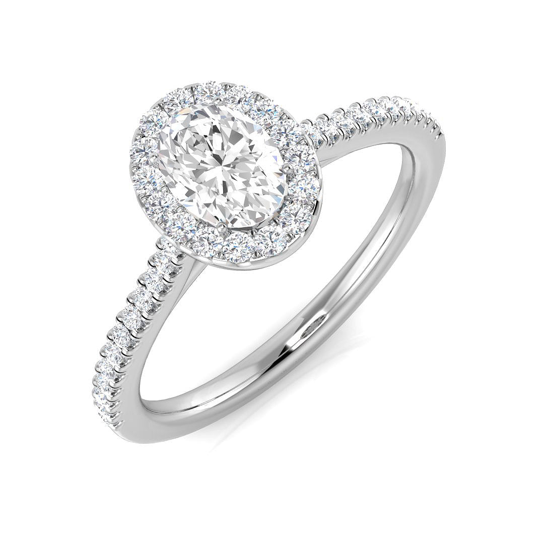 Platinum 0.70ct G VS2 Diamond Ring