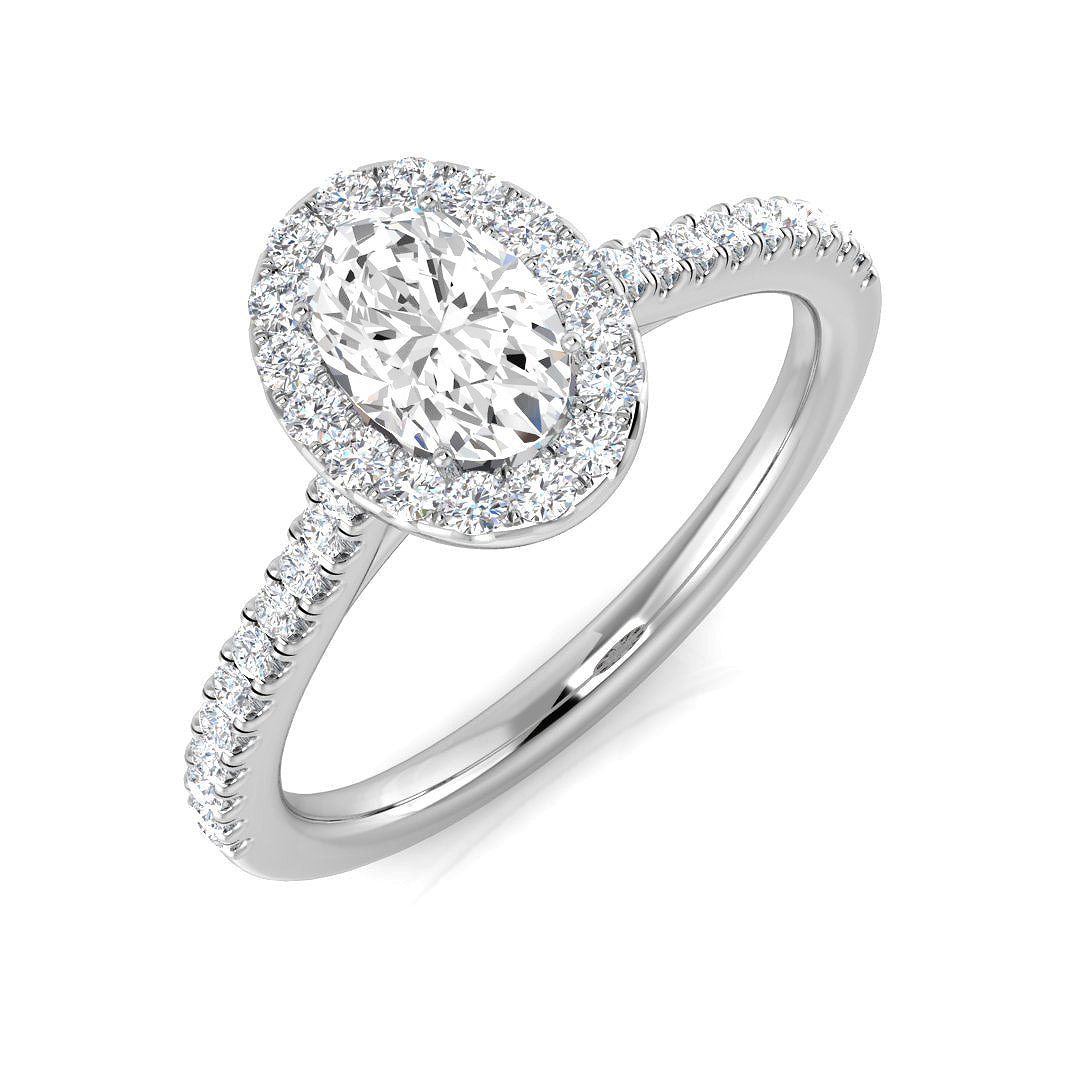 Platinum 0.67ct E SI1 Diamond Ring