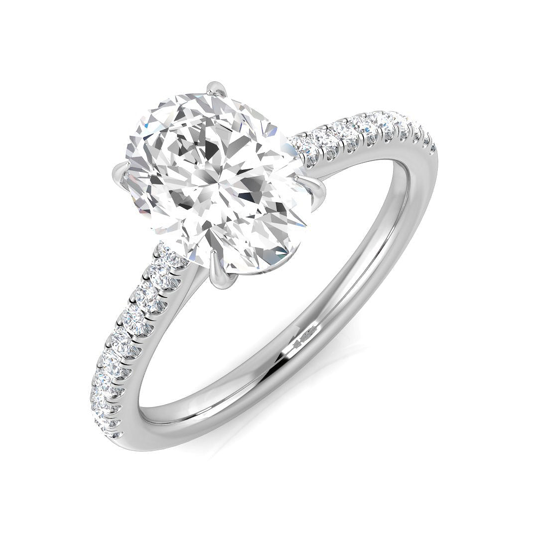 Platinum 1.66ct F SI1 Diamond Ring