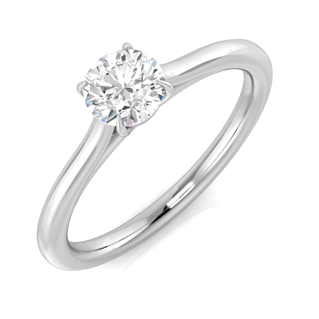 Platinum 0.50ct G SI2 Diamond Ring