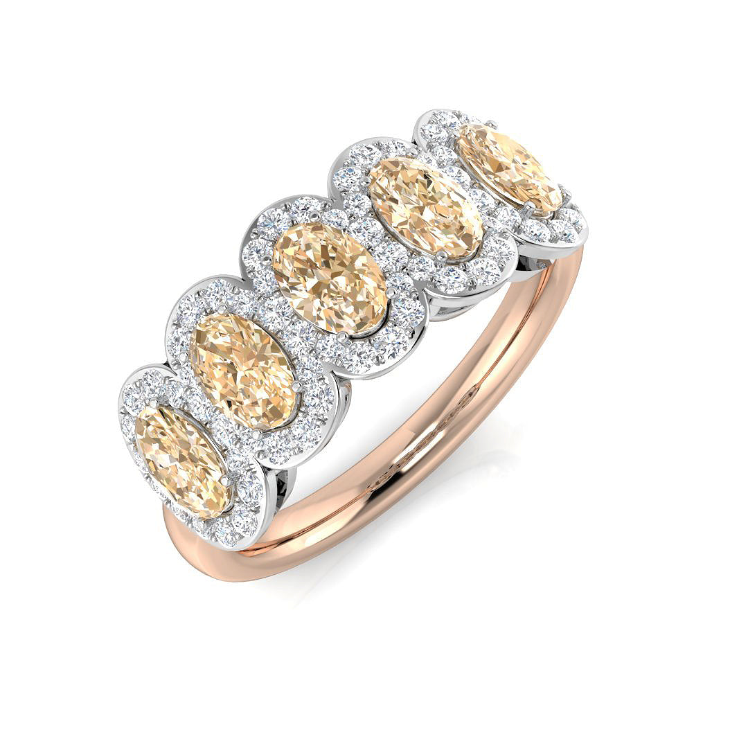9ct Two-Tone Gold 1.59ct Morganite Ring
