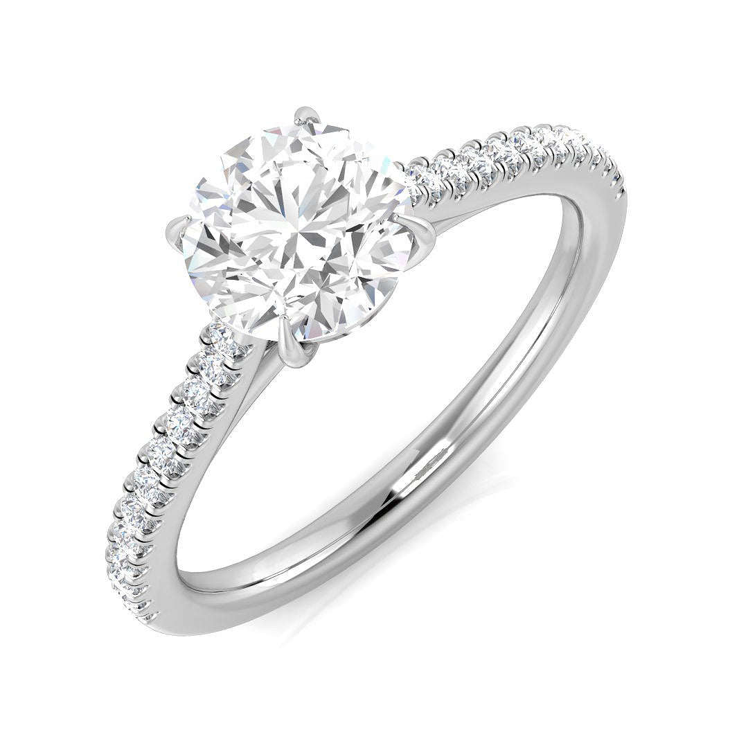 Platinum 1.05ct D SI1 Diamond Ring
