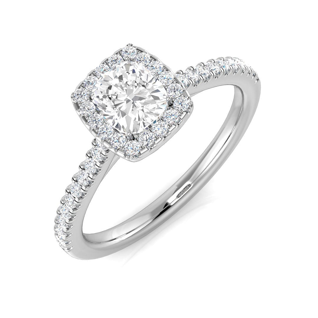 Platinum 0.77ct E SI1 Diamond Ring