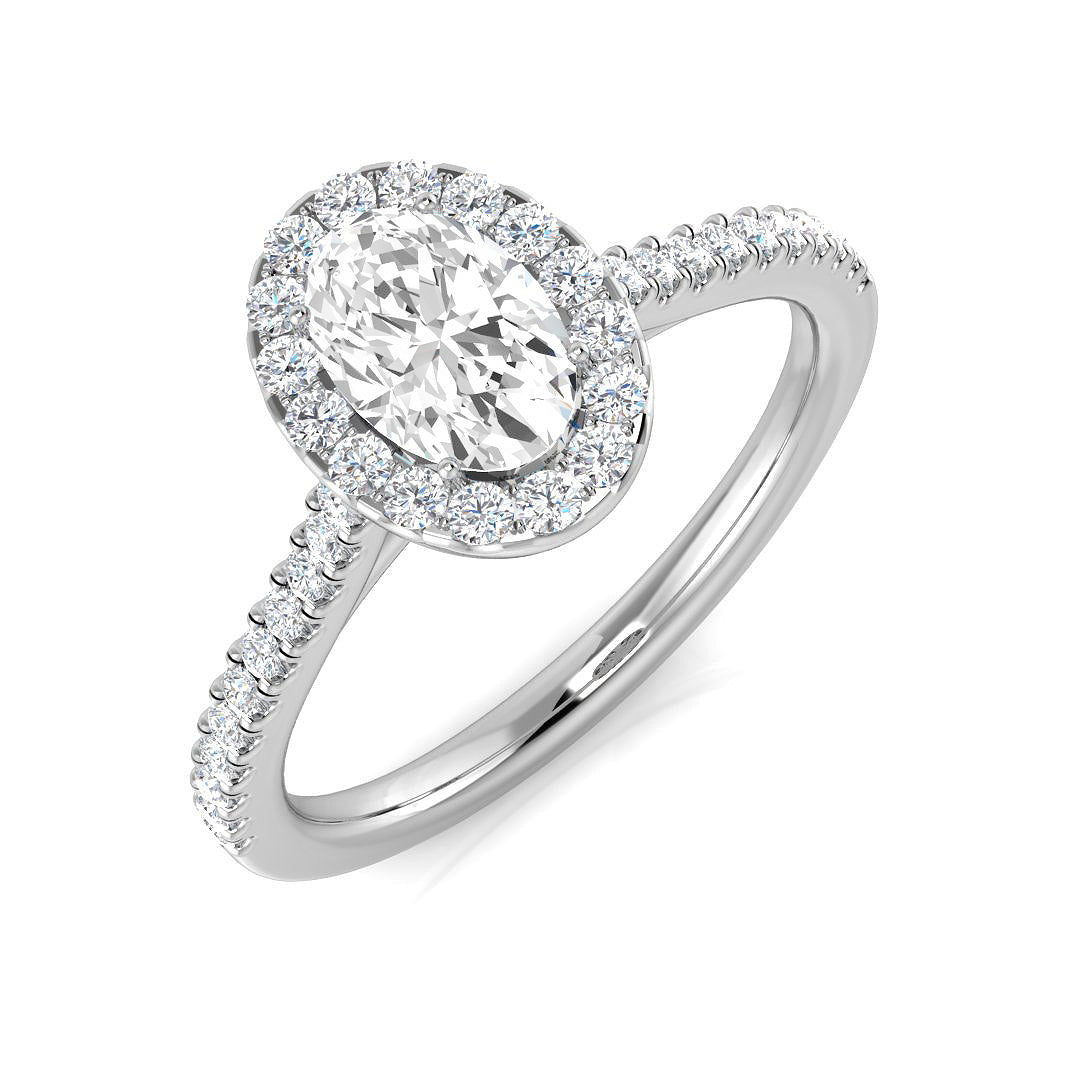 Platinum 0.72ct D SI1 Diamond Ring