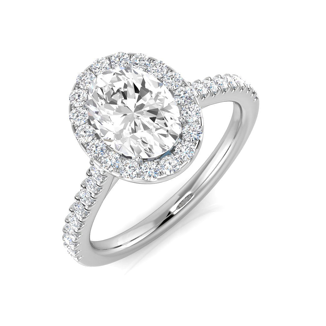 Platinum 1.50ct F SI2 Diamond Ring