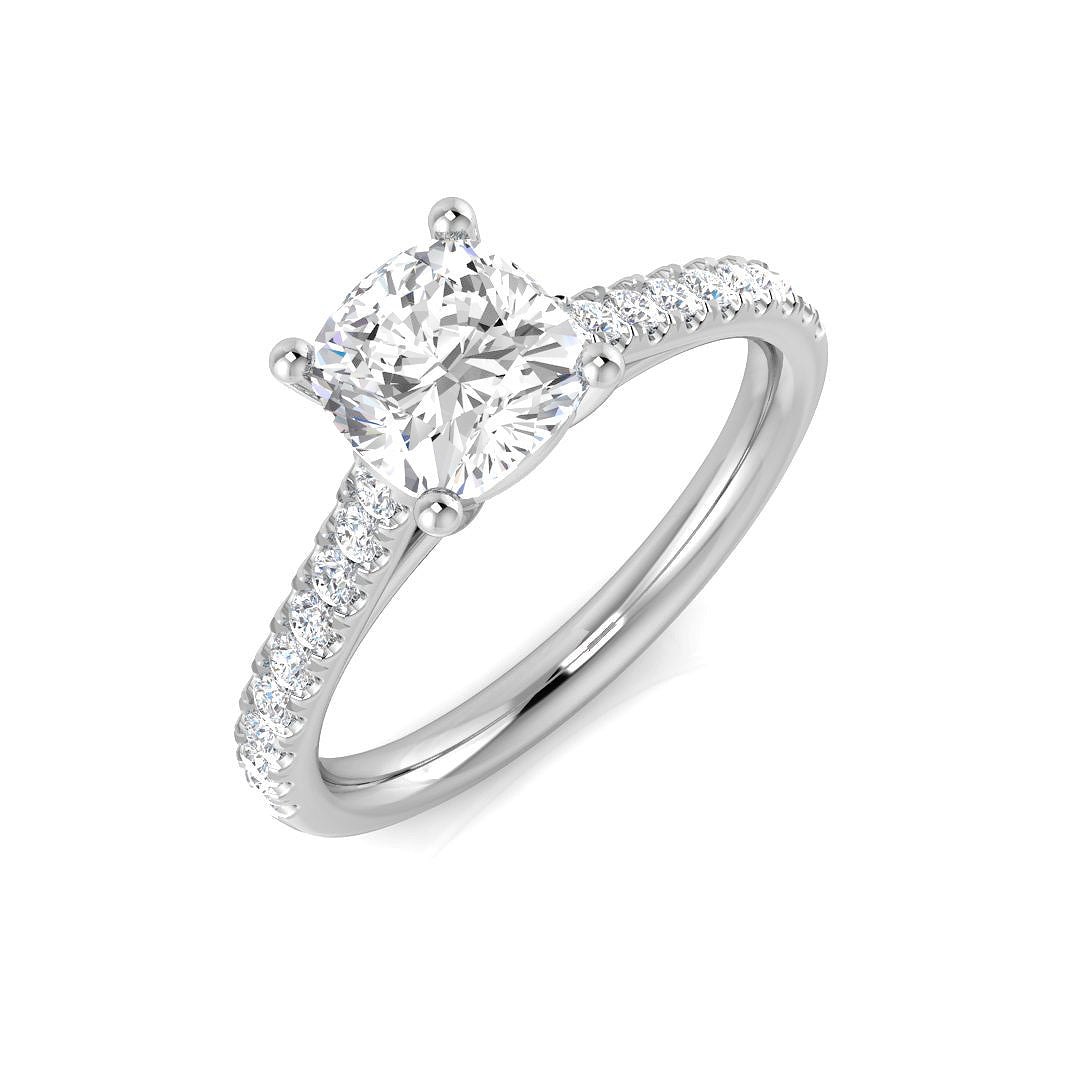 Platinum 1.73ct H SI2 Diamond Ring