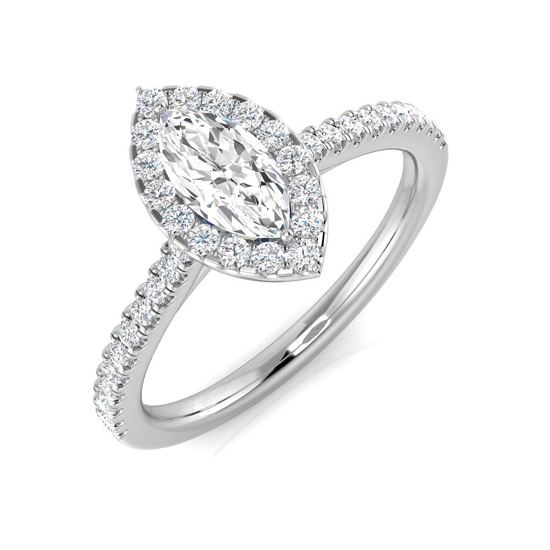 Platinum 0.65ct D SI1 Diamond Ring