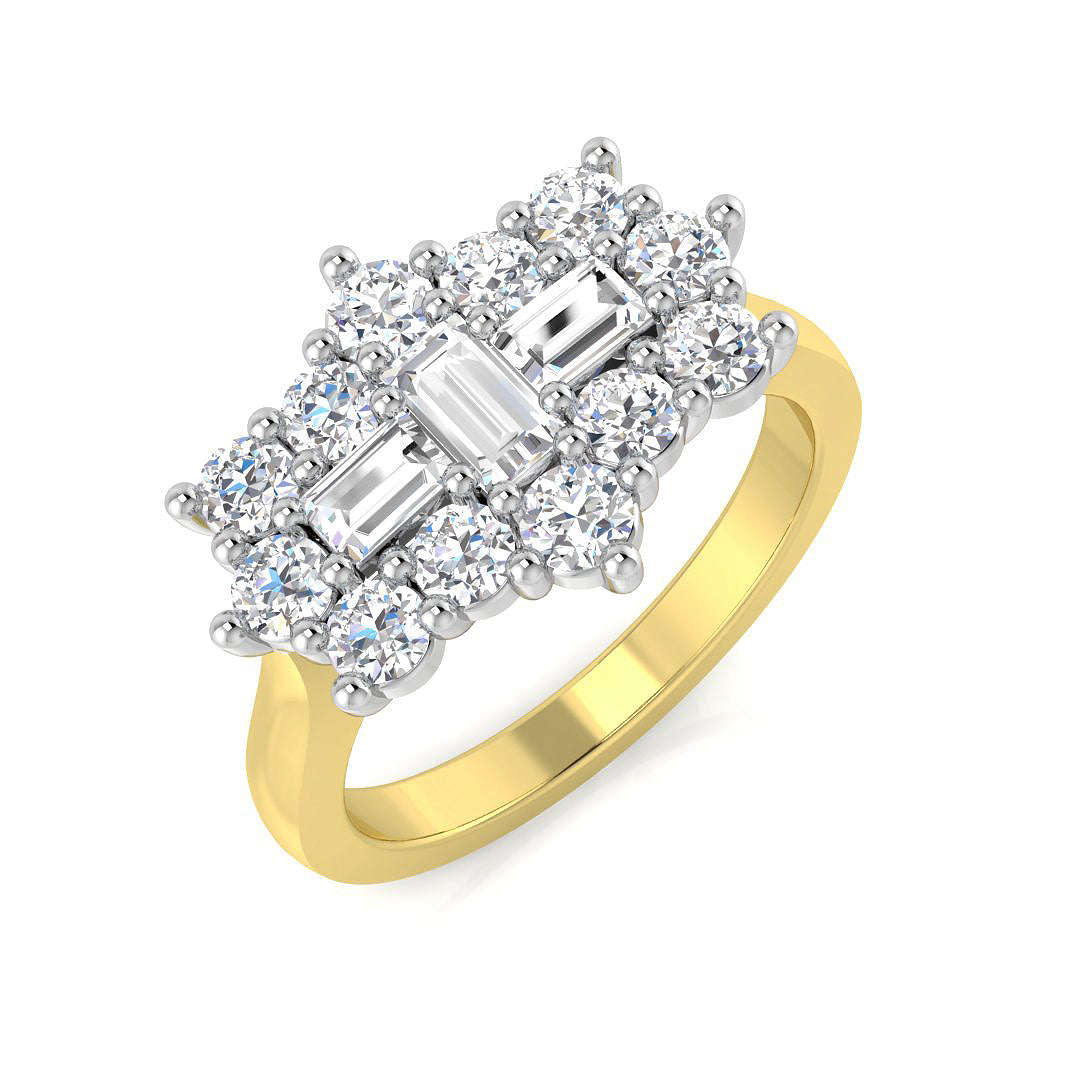 18ct Two-Tone Gold 1.16ct G SI2 Diamond Ring