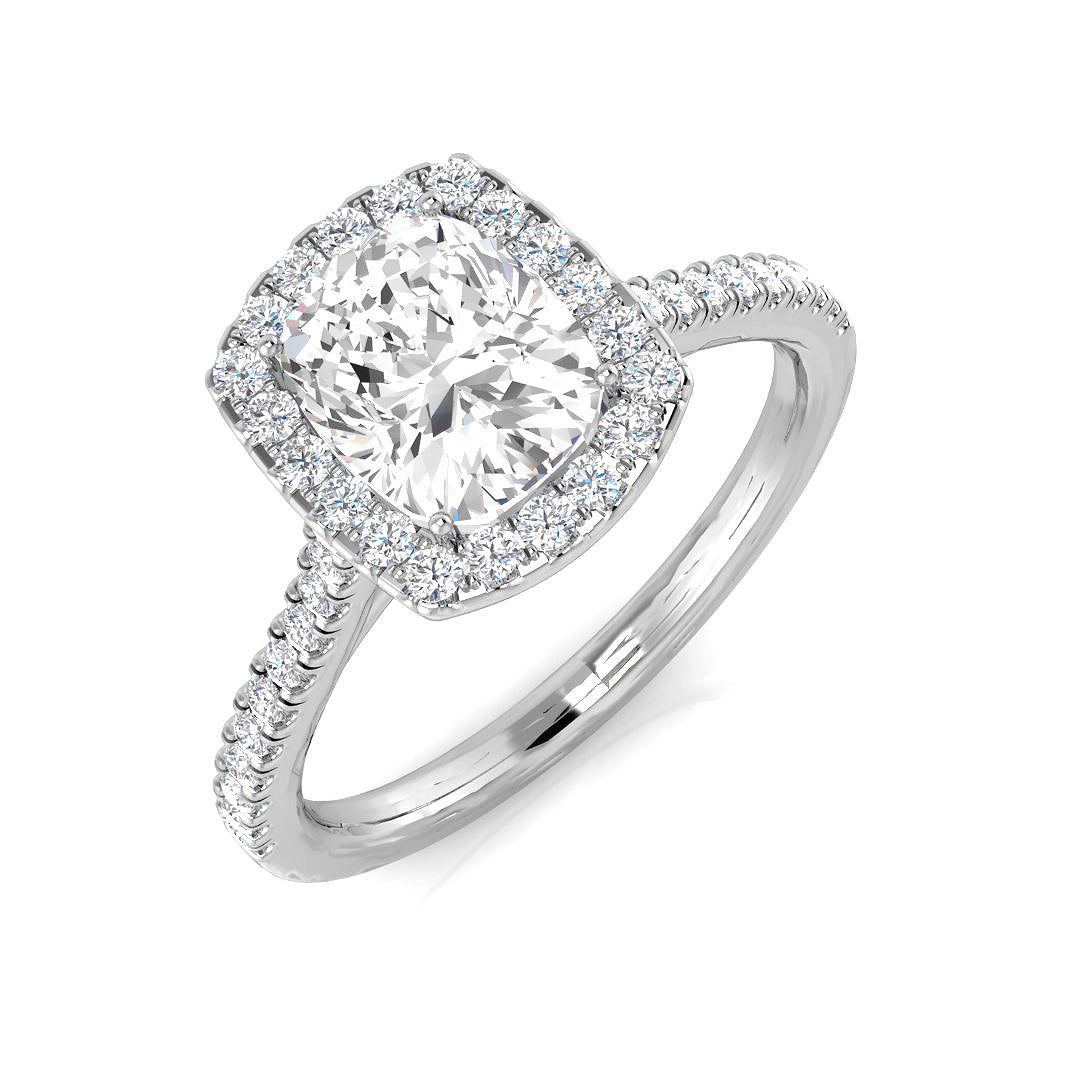 Platinum 1.78ct F SI2 Diamond Ring
