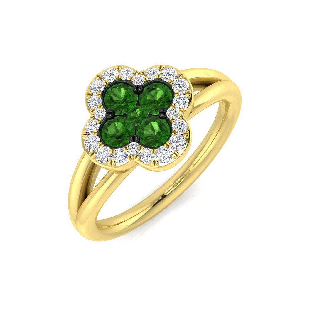18ct Yellow Gold 0.69ct Tsavorite Ring
