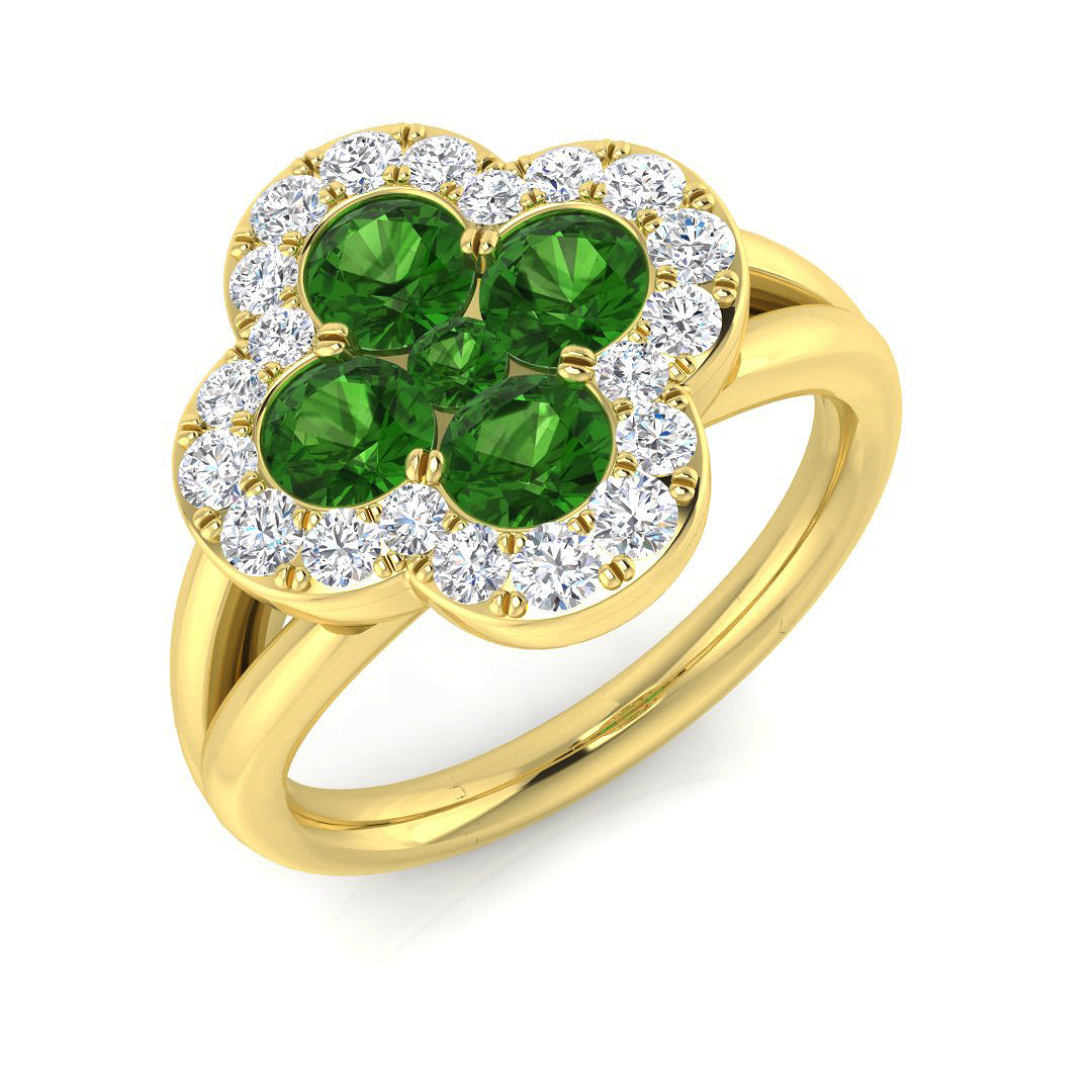 18ct Yellow Gold 1.56ct Tsavorite Ring
