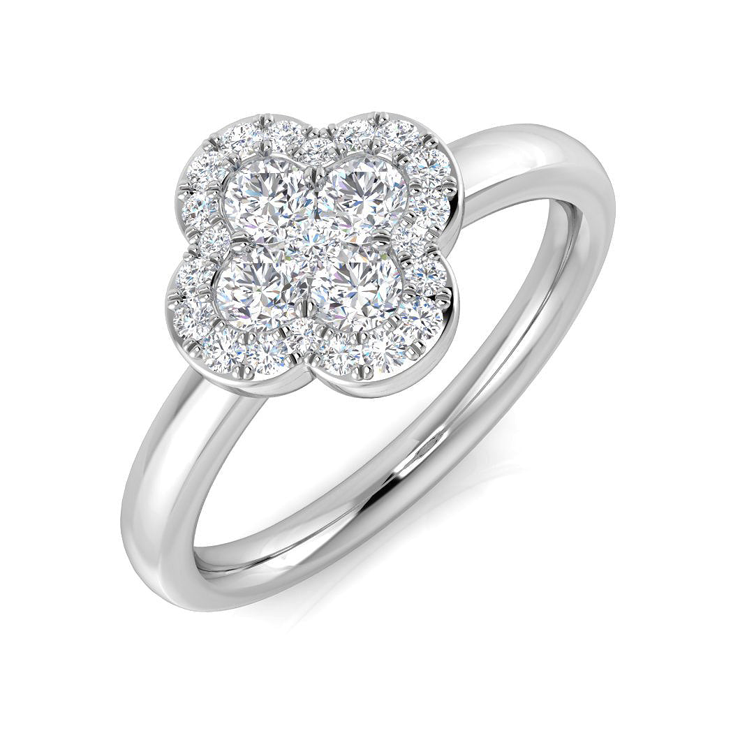 Platinum 0.50ct G SI2 Diamond Ring