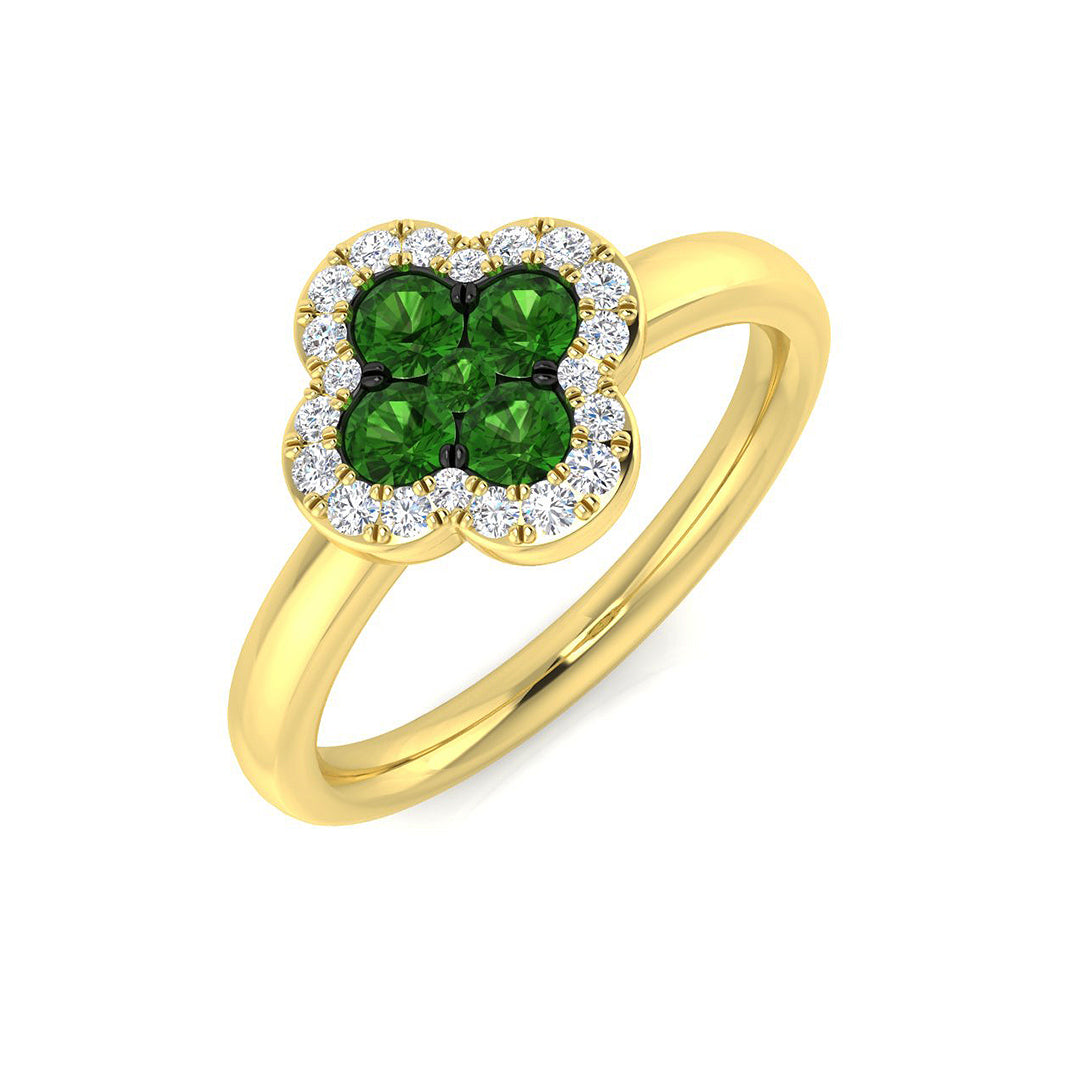 18ct Yellow Gold 0.53ct Tsavorite Ring