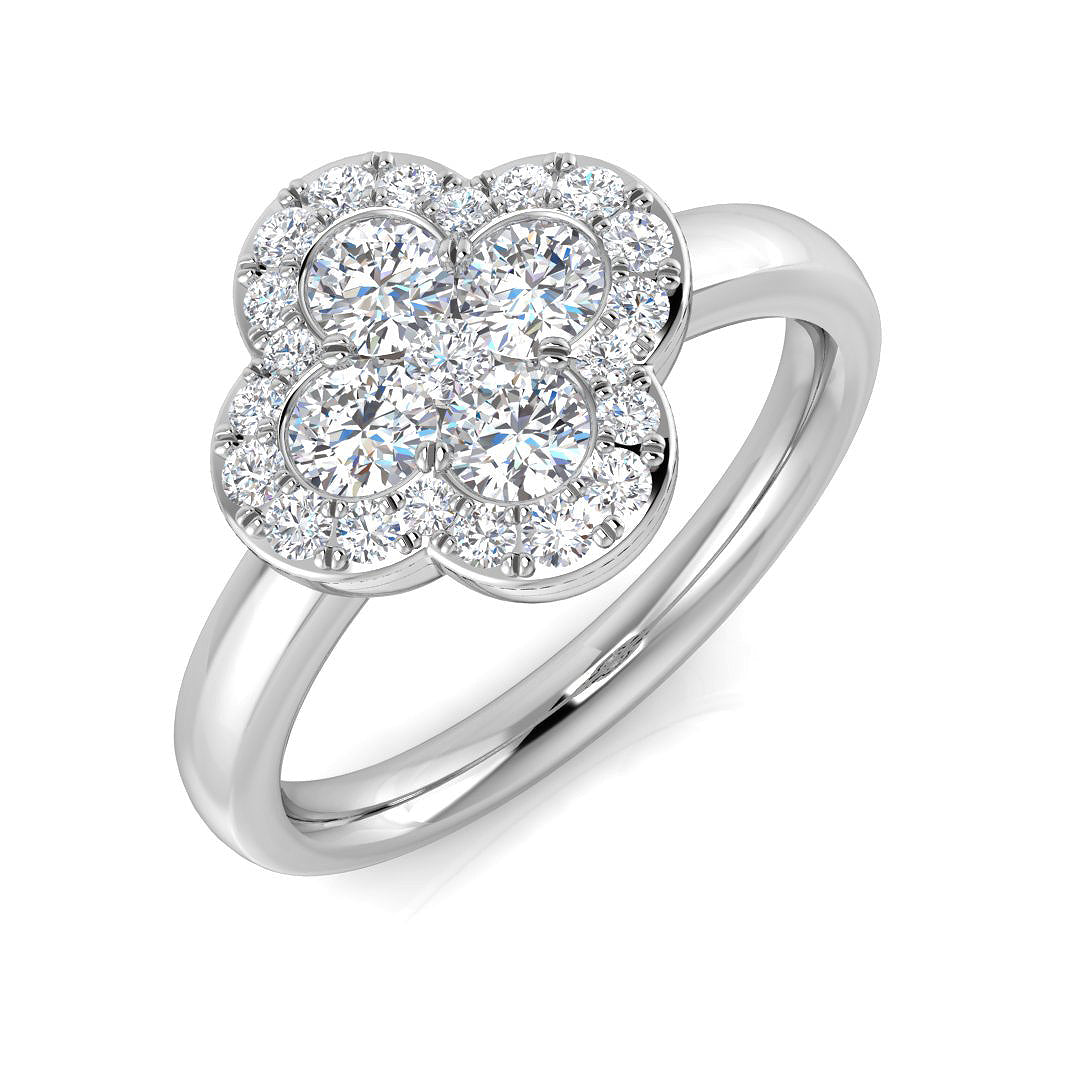 Platinum 0.80ct G SI2 Diamond Ring