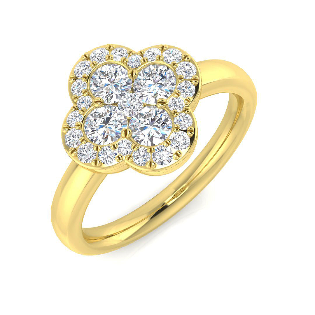 18ct Yellow Gold 0.80ct G SI2 Diamond Ring