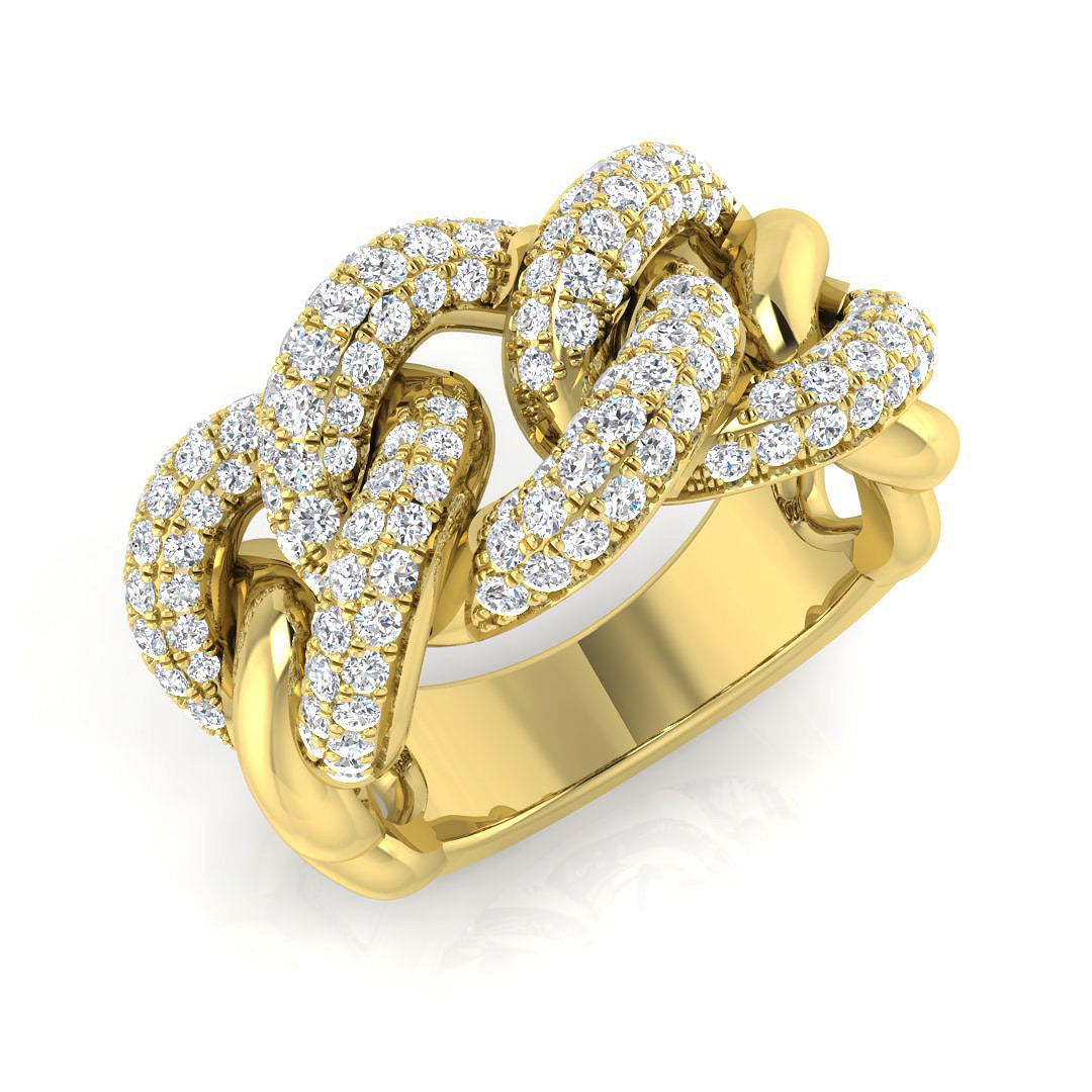 9ct Yellow Gold 1.00ct Laboratory Grown CVD Ring