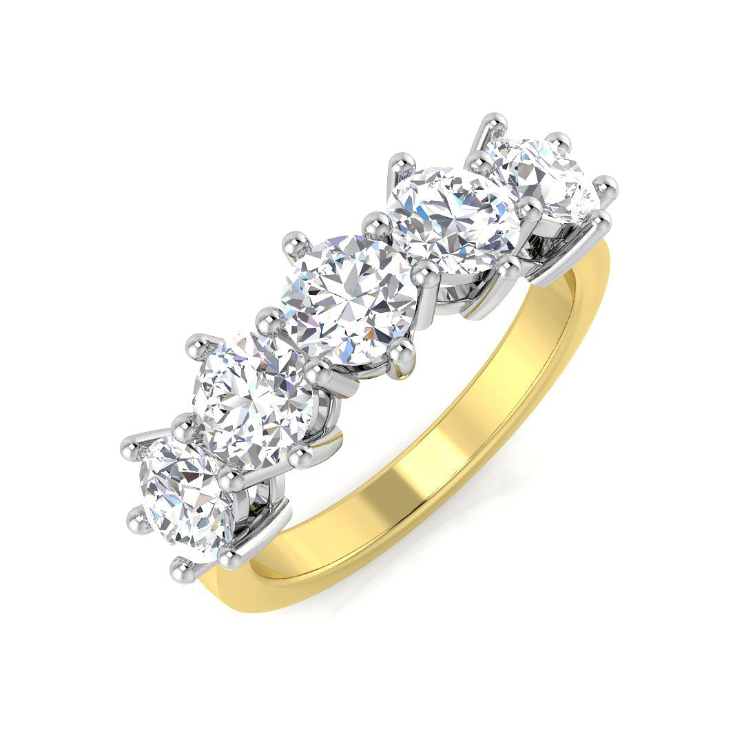 9ct Yellow Gold 2.01ct Laboratory Grown CVD Ring