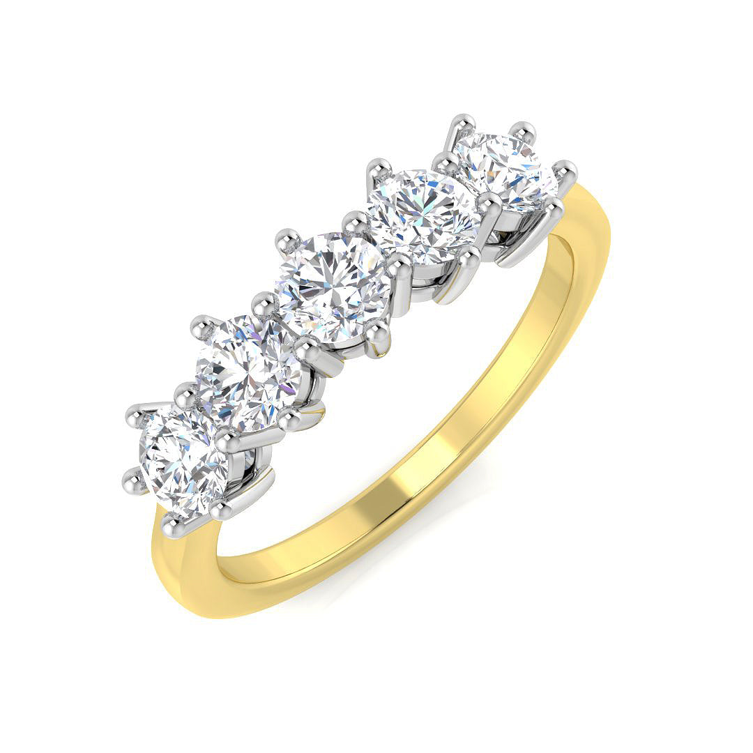9ct Yellow Gold 0.97ct Laboratory Grown CVD Ring