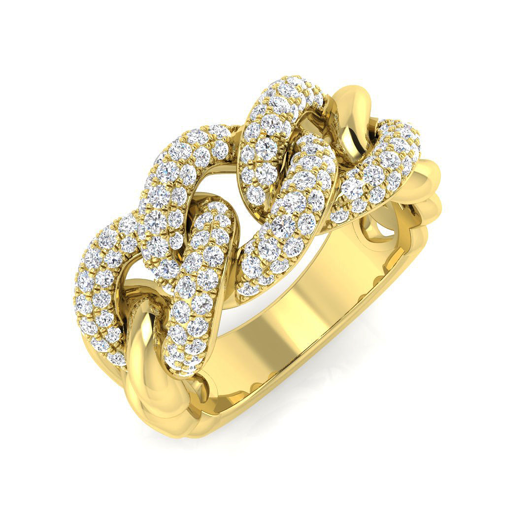 9ct Yellow Gold 0.75ct Laboratory Grown CVD Ring