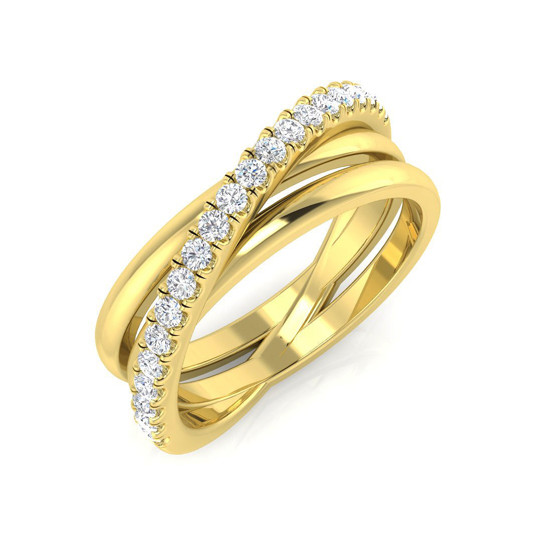 9ct Yellow Gold 0.30ct Laboratory Grown CVD Ring