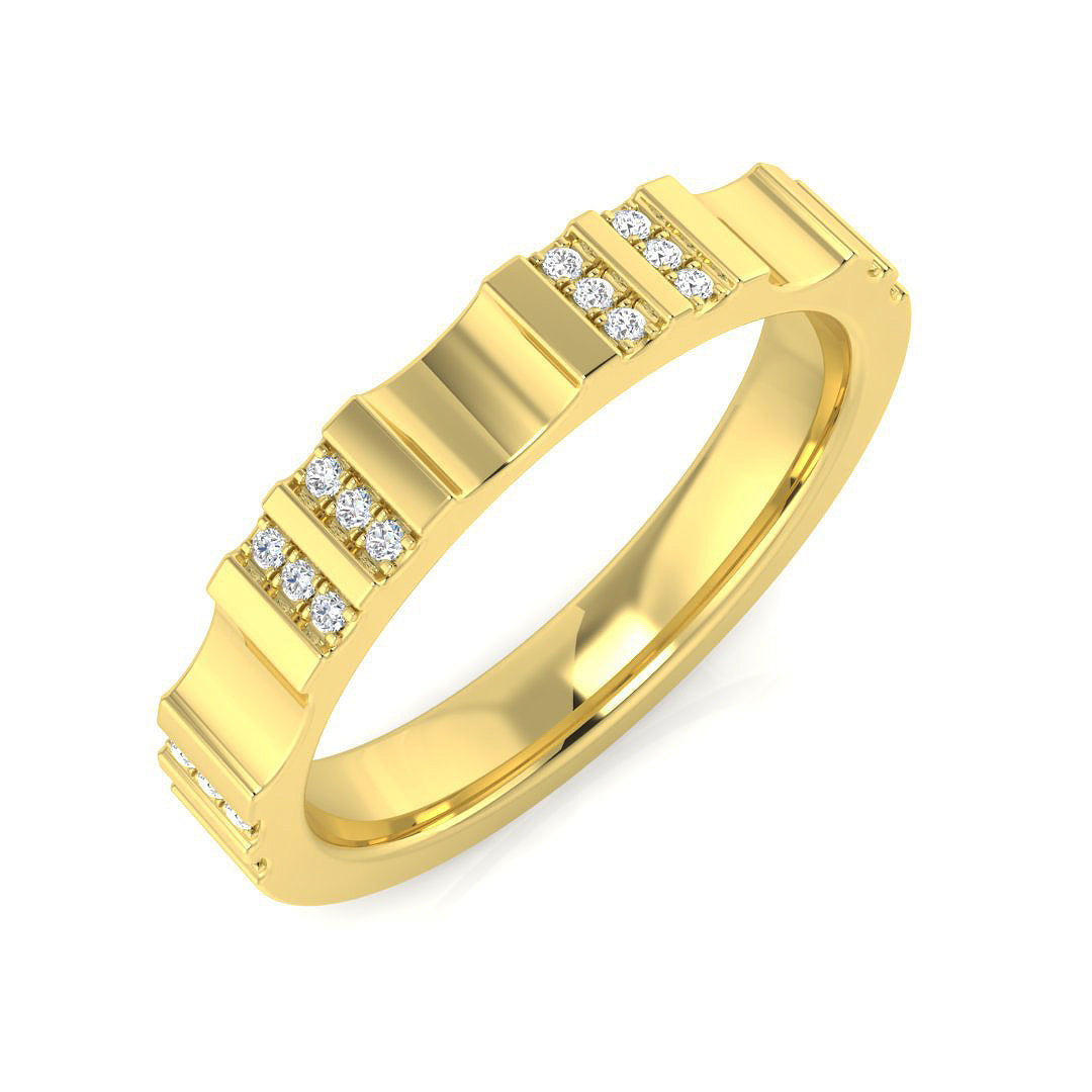 9ct Yellow Gold 0.05ct G SI2 Diamond Ring