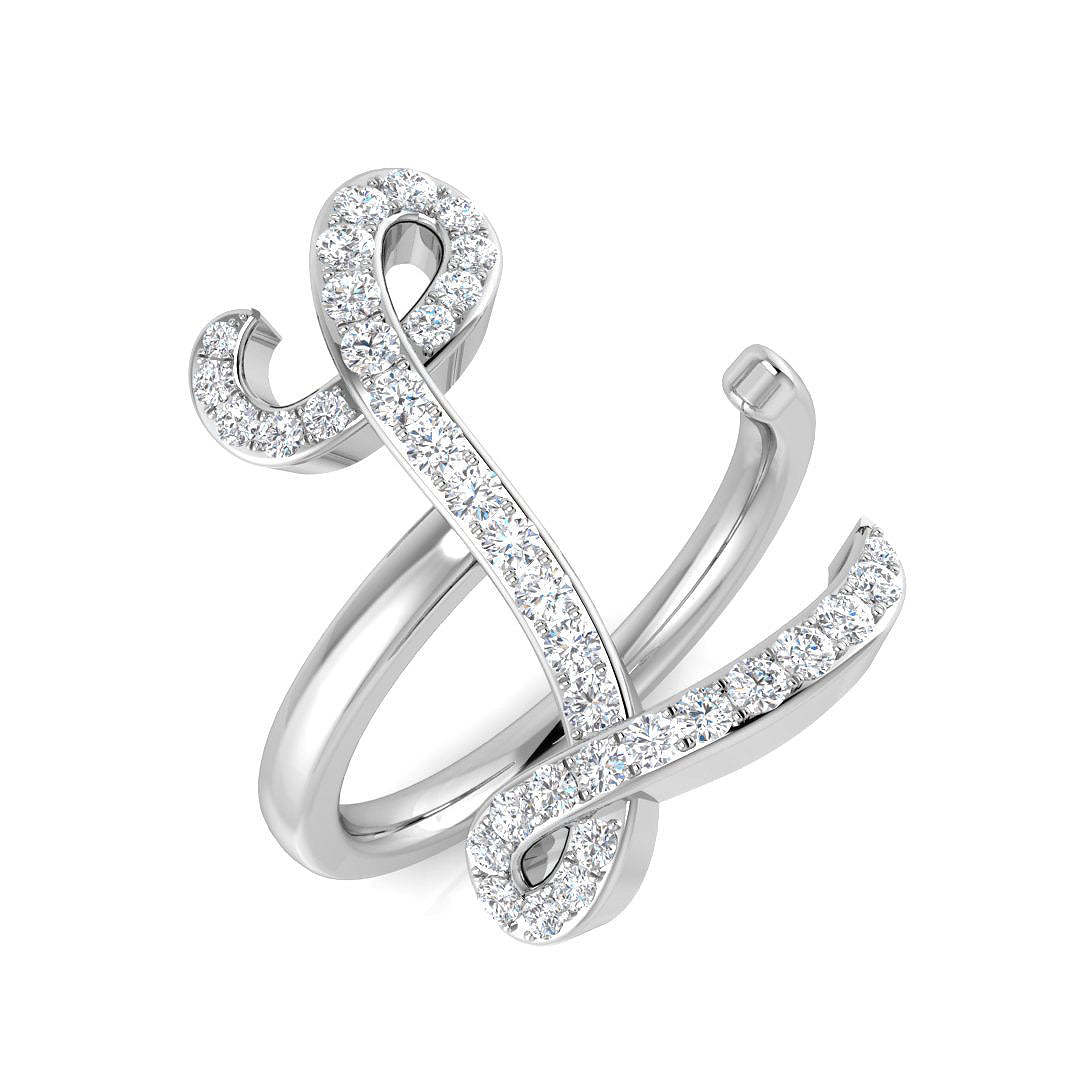 9ct White Gold 0.40ct G SI2 Diamond Ring