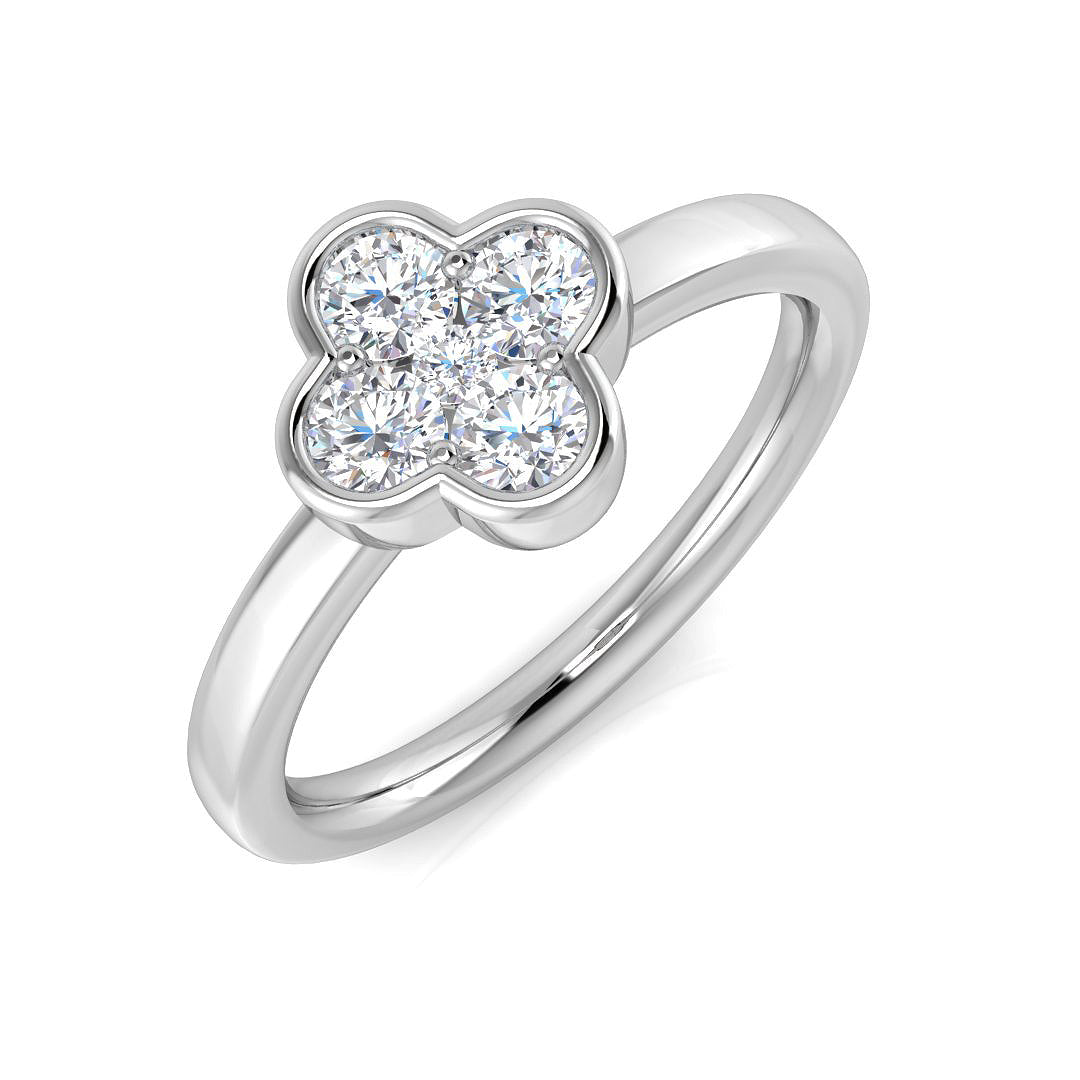 9ct White Gold 0.42ct G I1 Diamond Ring