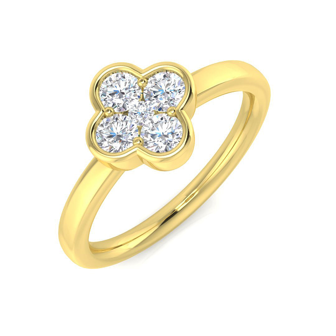 18ct Yellow Gold 0.42ct G SI2 Diamond Ring