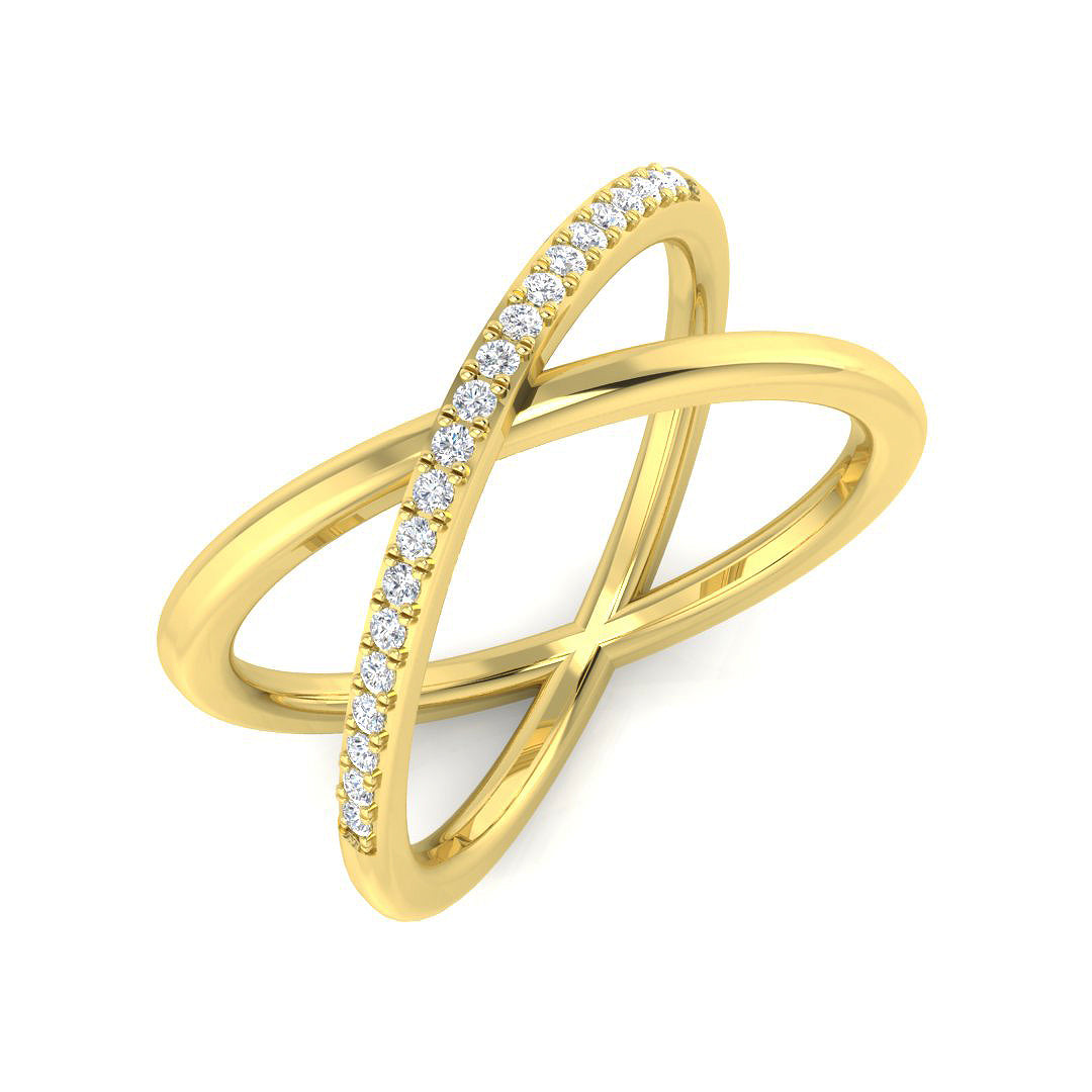 18ct Yellow Gold 0.11ct G SI2 Diamond Ring