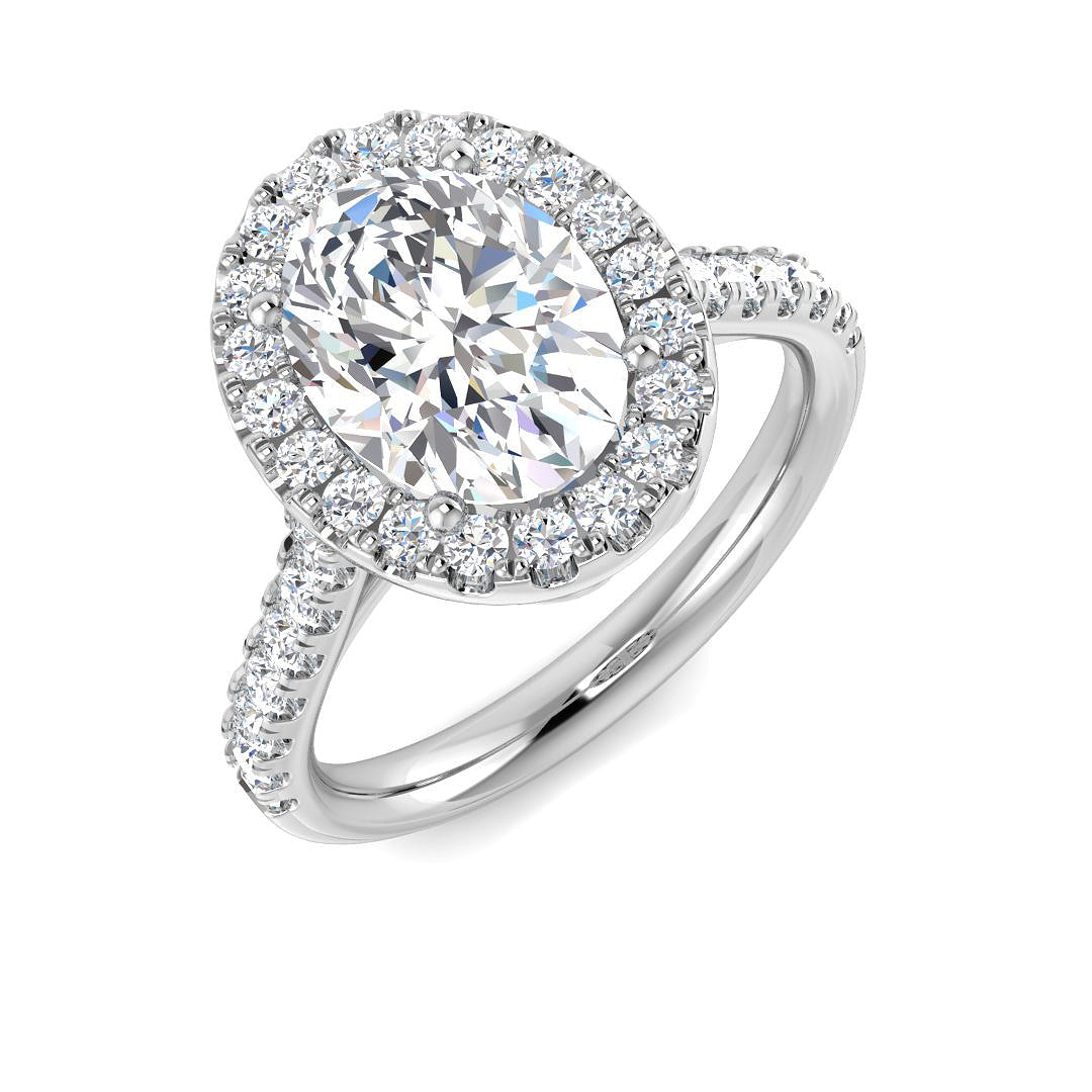 Platinum 2.51ct D SI2 Diamond Ring