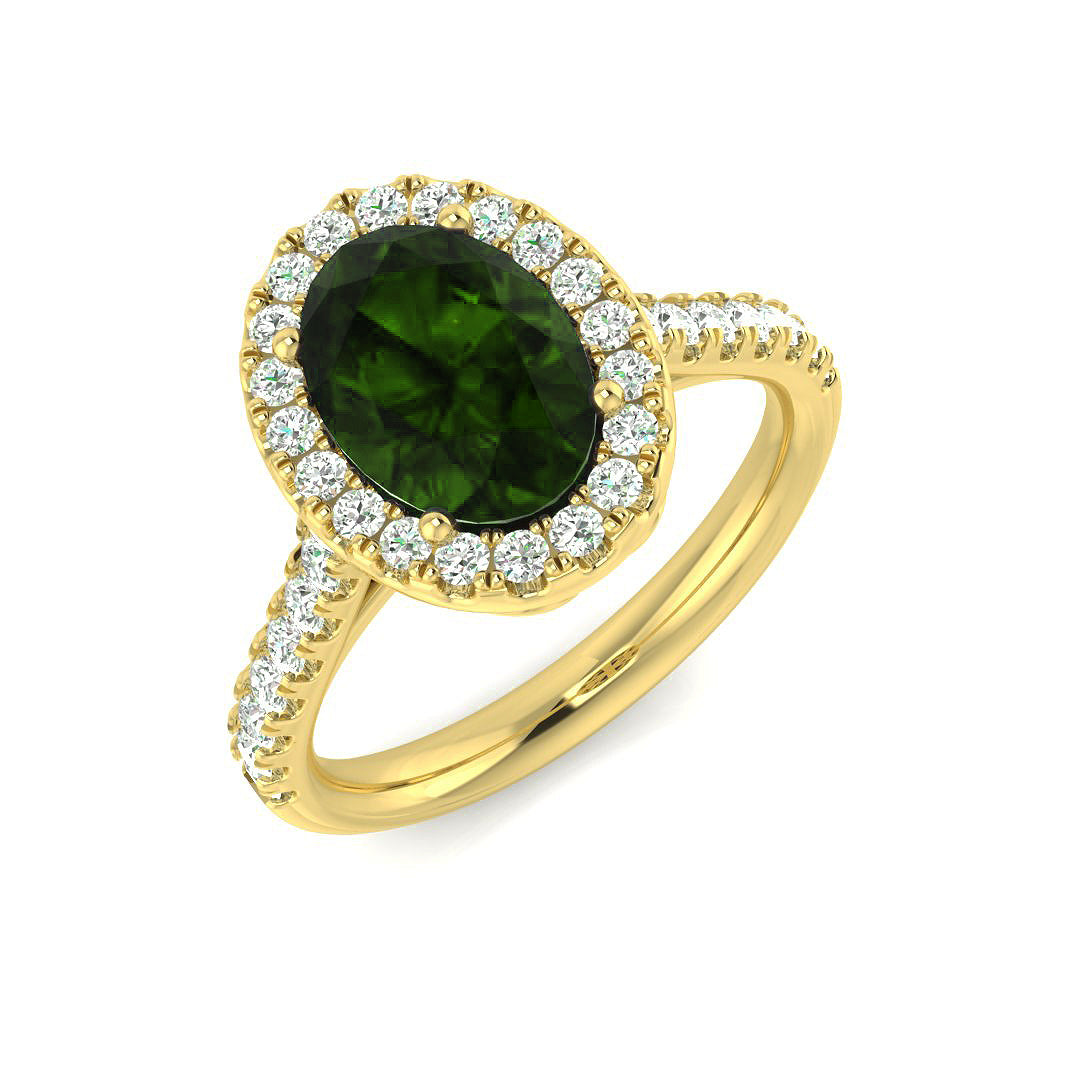 18ct Yellow Gold 2.81ct Multi Sapphire Ring