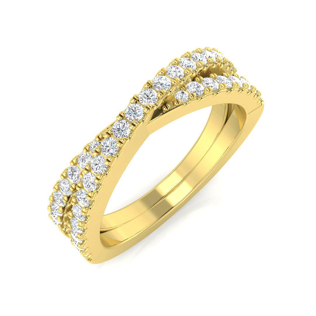 9ct Yellow Gold 0.48ct Laboratory Grown CVD Ring