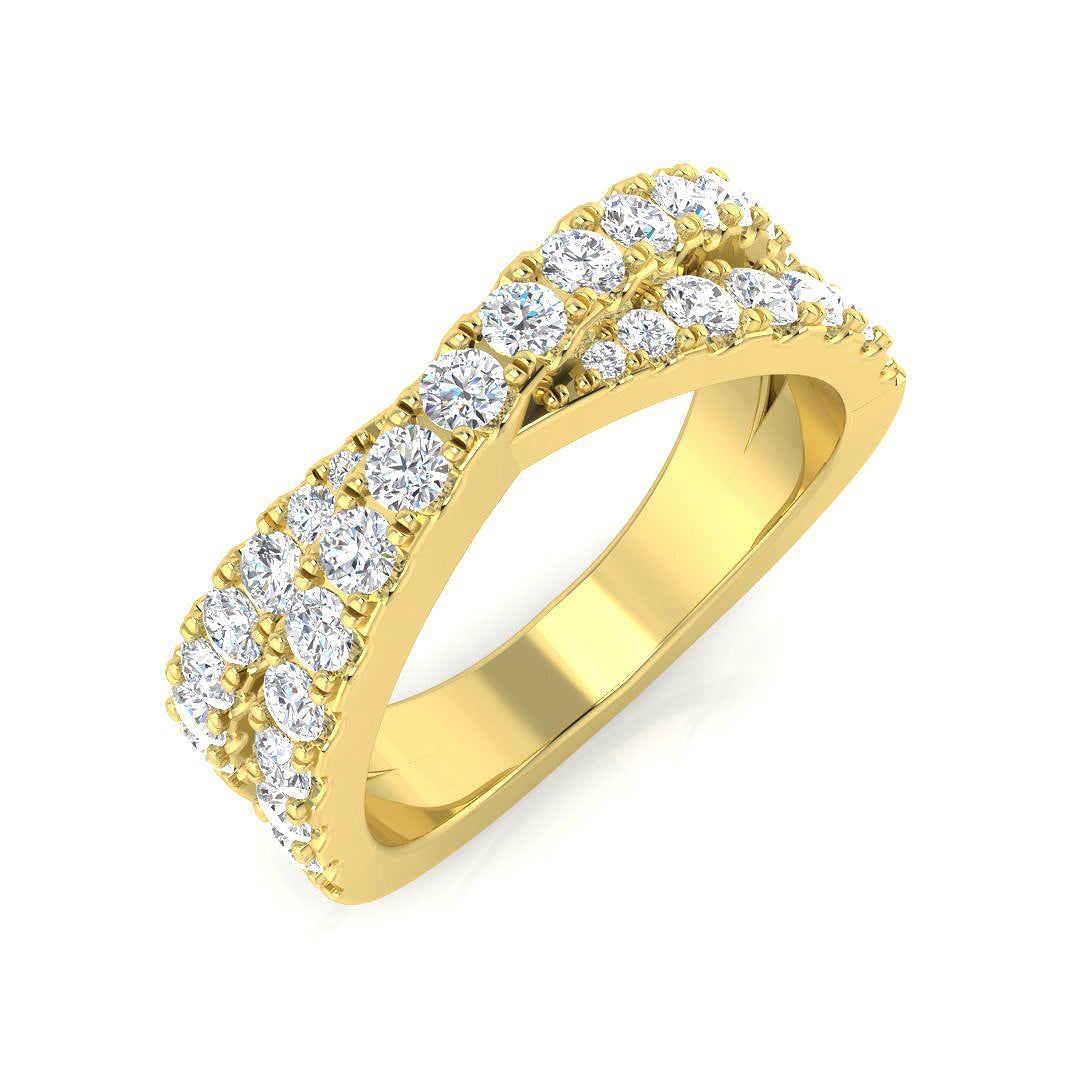 18ct Yellow Gold 0.90ct G SI2 Diamond Ring
